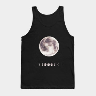 The Moon Phases Space Lunar Design Tank Top
